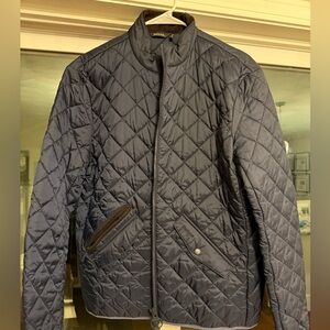 Barbour Quilted Jacket in Navy Blue